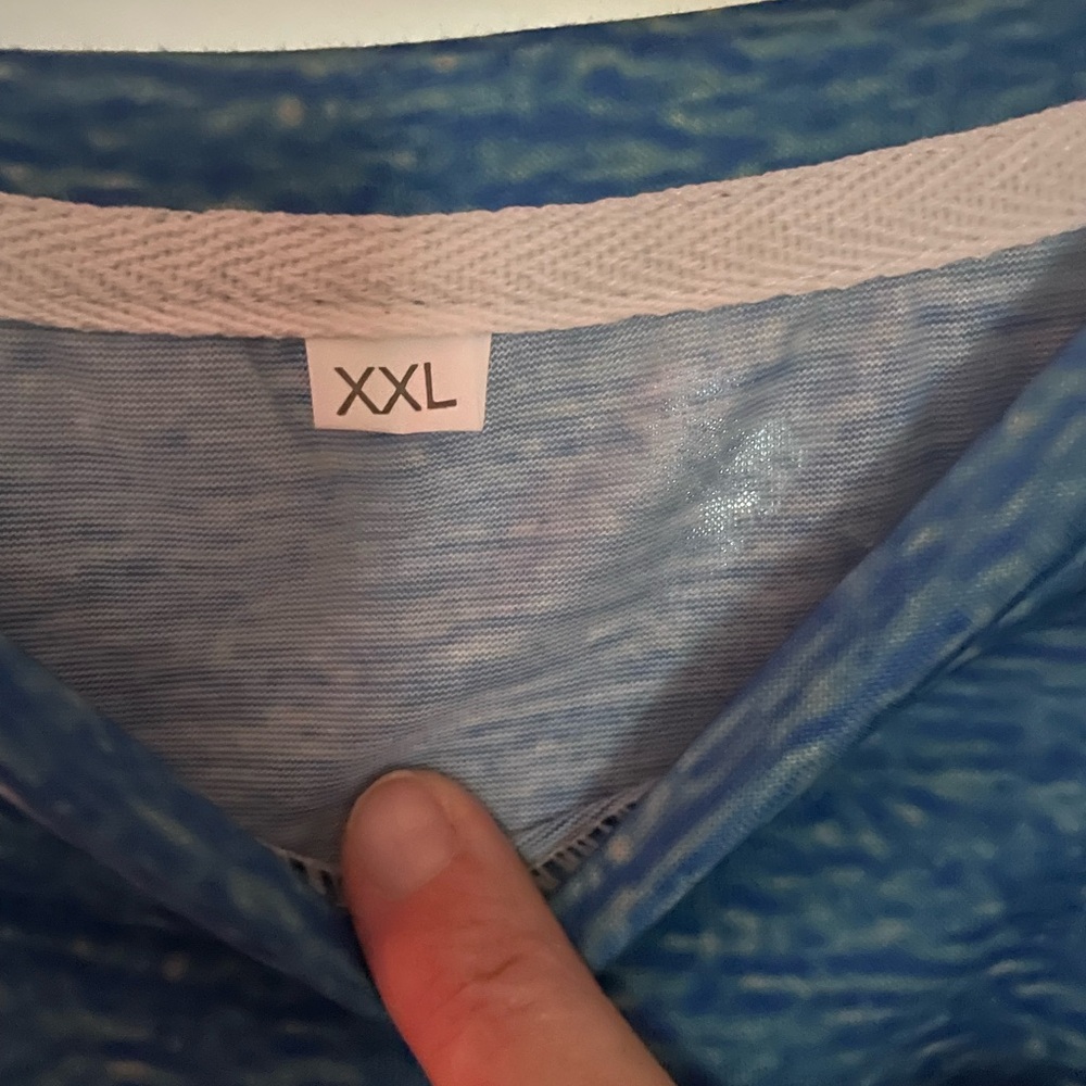 Blue Graphic Long Sleeve Shirt - Picture 2 of 5